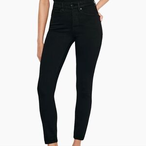 Good American Black Crop Jeans